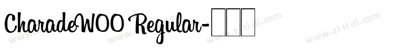 CharadeW00 Regular字体转换